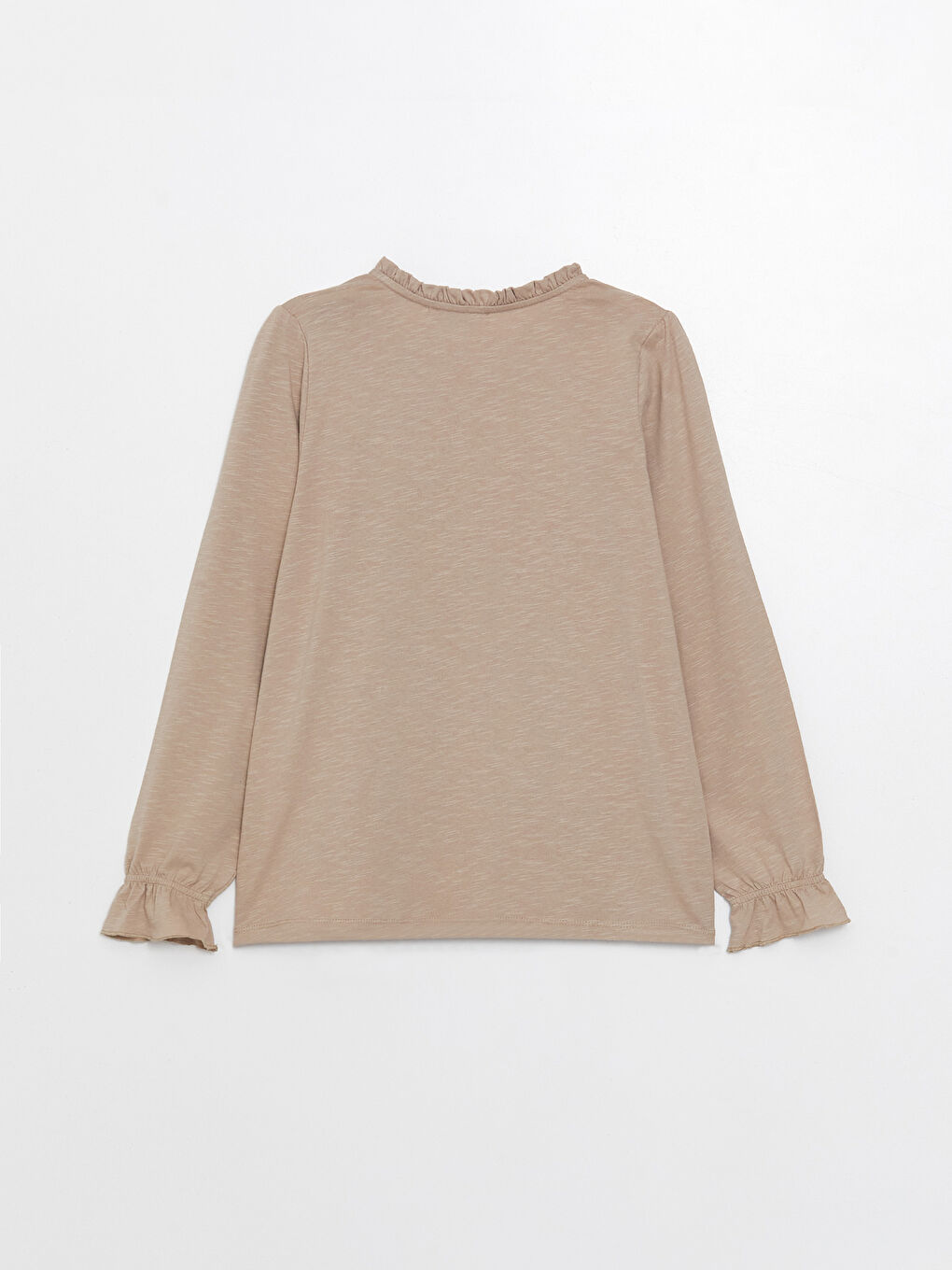 Crew Neck Printed Long Sleeve Women's Blouse-6