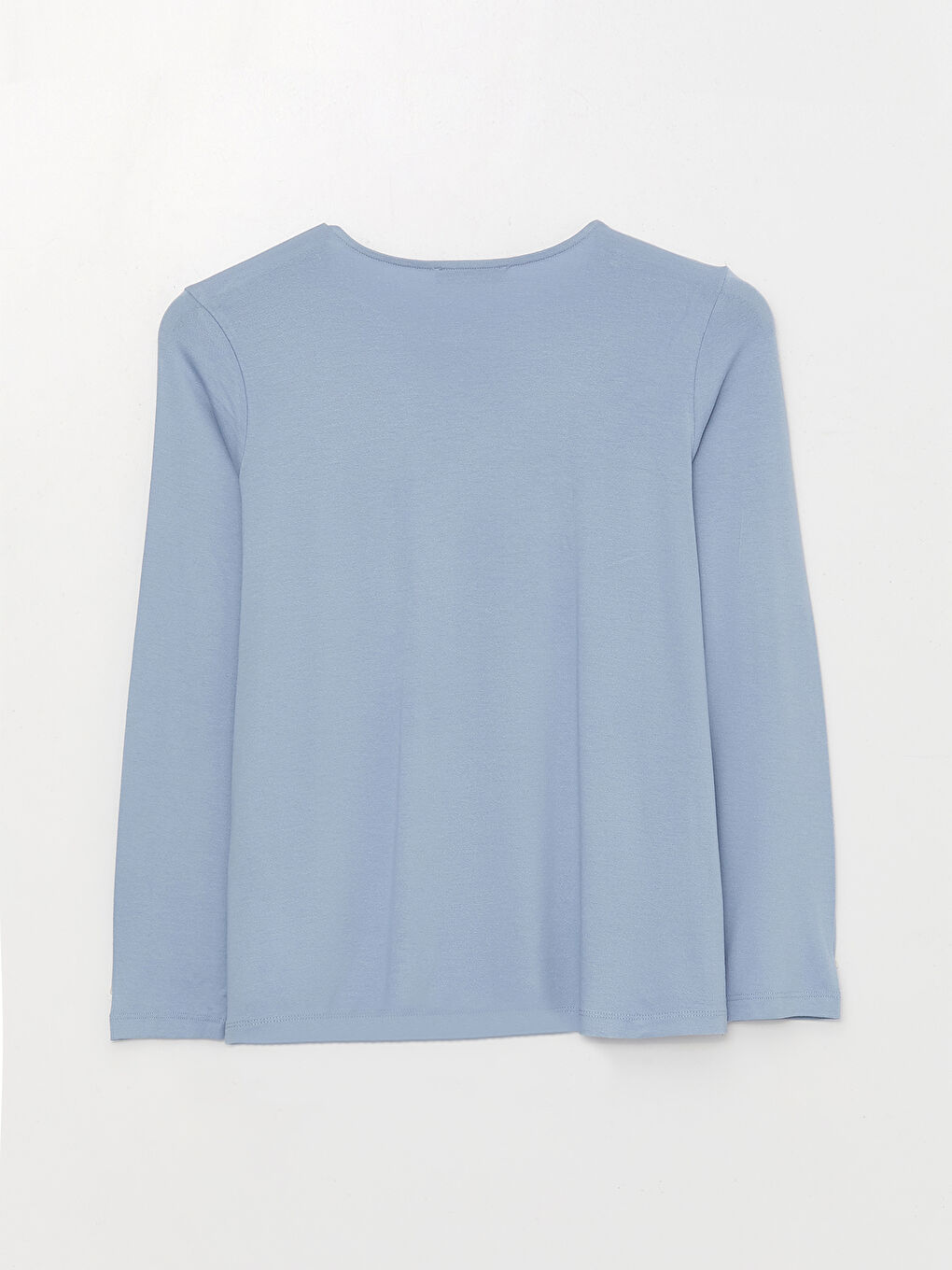 Mavi Bisiklet Yaka Desenli Uzun Kollu Kadın Bluz-6