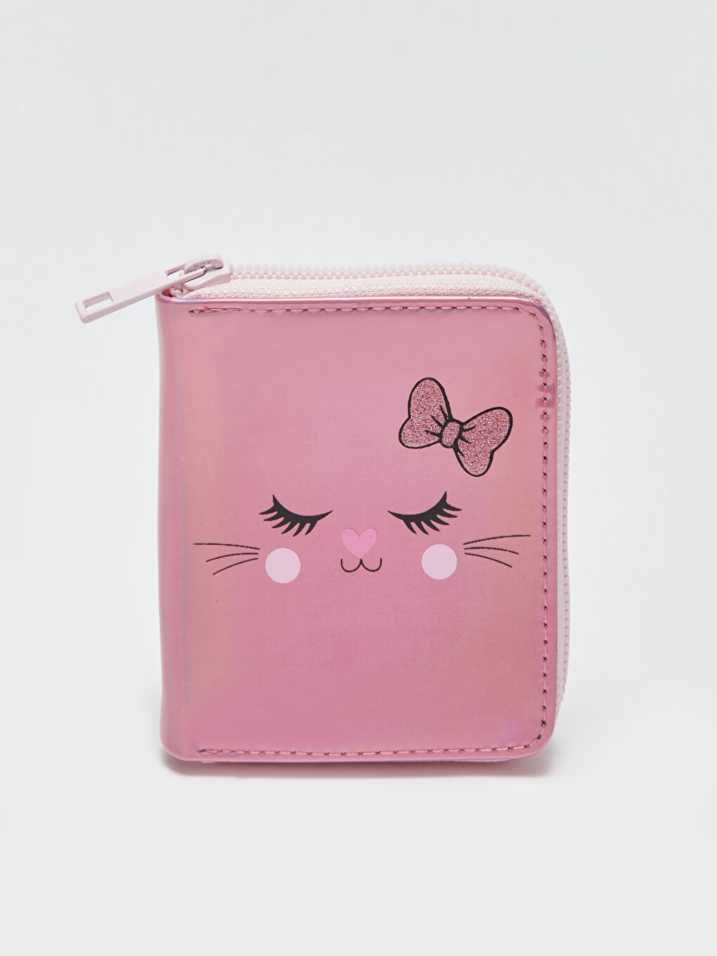Pembe Baskılı Kız Çocuk Cüzdan