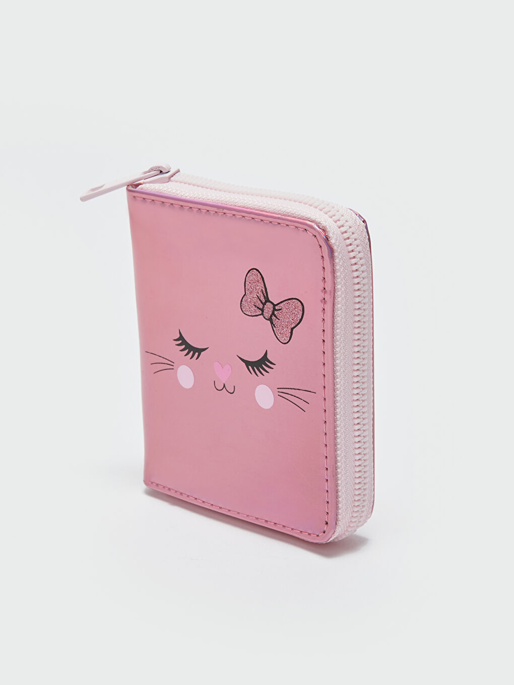 Pembe Baskılı Kız Çocuk Cüzdan-1
