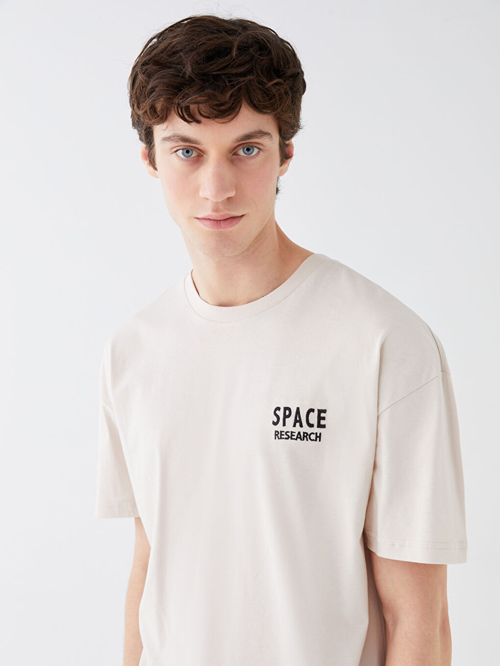 Oversize Crew Neck Short Sleeve Jersey Men's T-Shirt-1