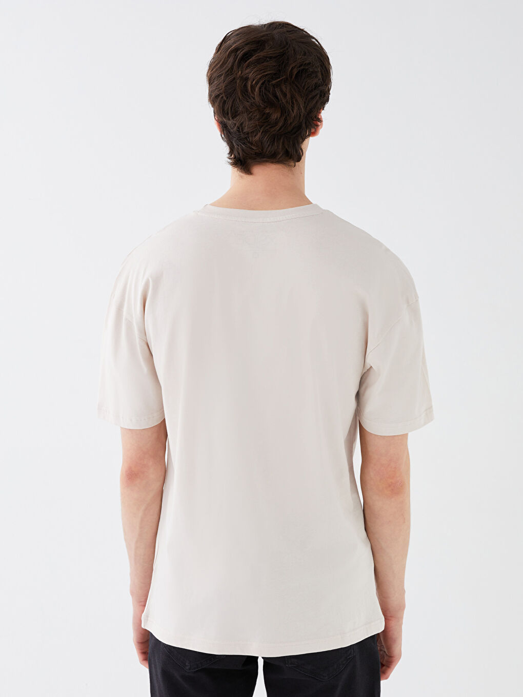 Oversize Crew Neck Short Sleeve Jersey Men's T-Shirt-4