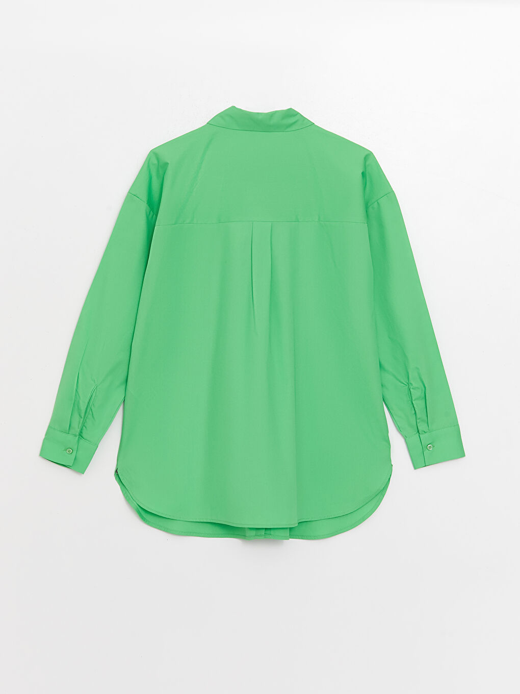 Shirt Collar Plain Long Sleeve Poplin Maternity Shirt -S3HQ94Z8-GKJ