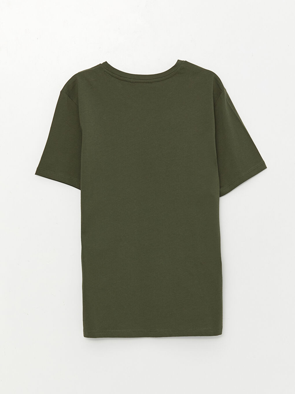 მრგვალი საყელო მოკლე სახელო ნაბეჭდი კომბინირებული ბამბის მამაკაცის მაისური-6