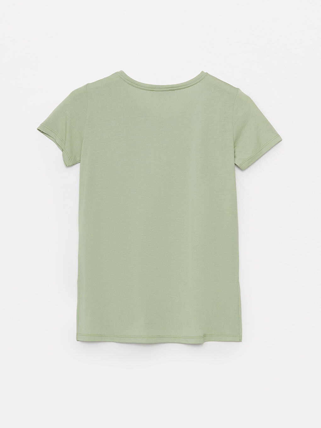 Crew Neck Printed Short Sleeve Women's T-Shirt-6