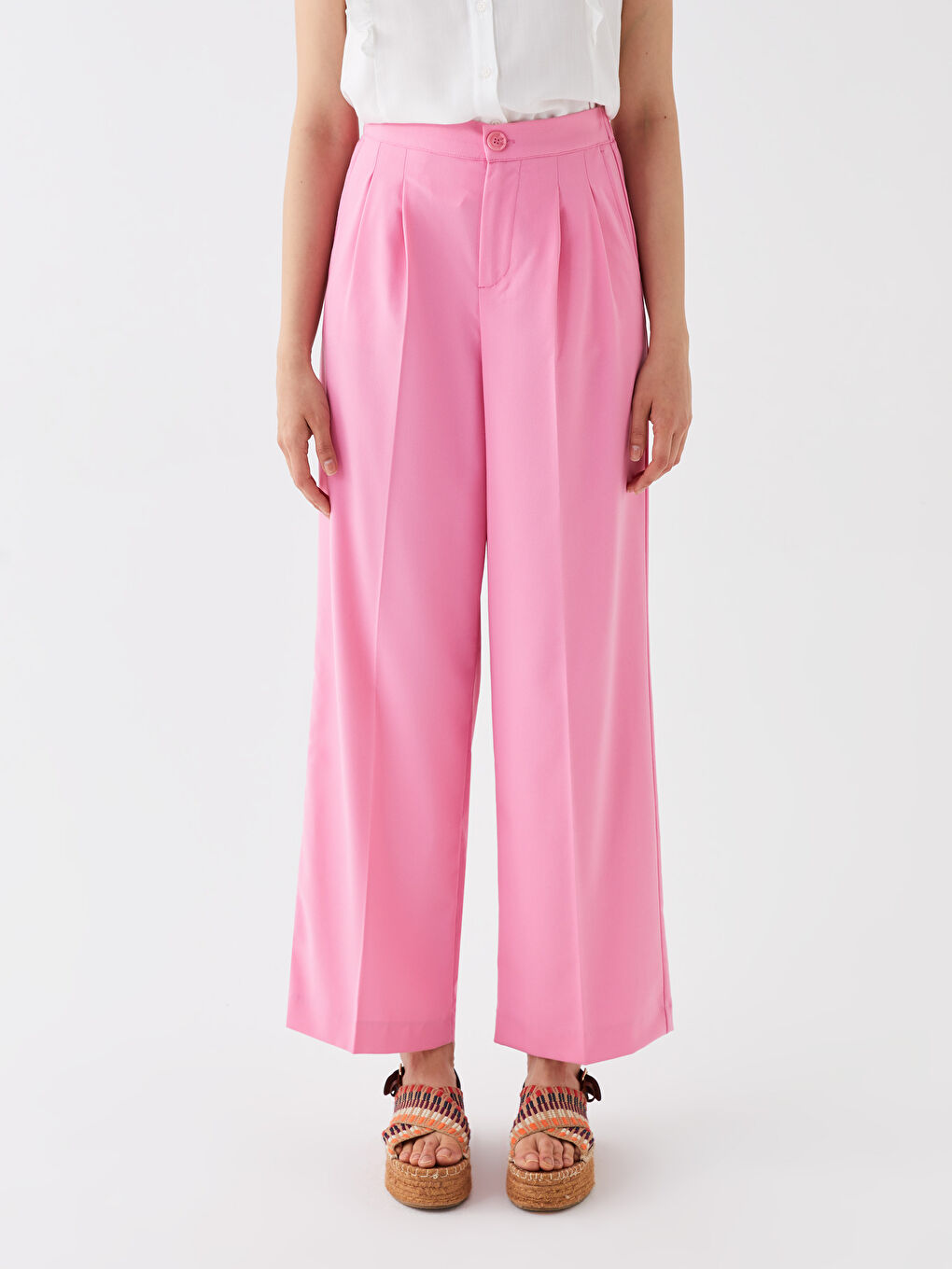 LCW Vision Pantalon Taille Élastiquée Coupe Décontractée pour Femmes -S3HR47Z8-GFU