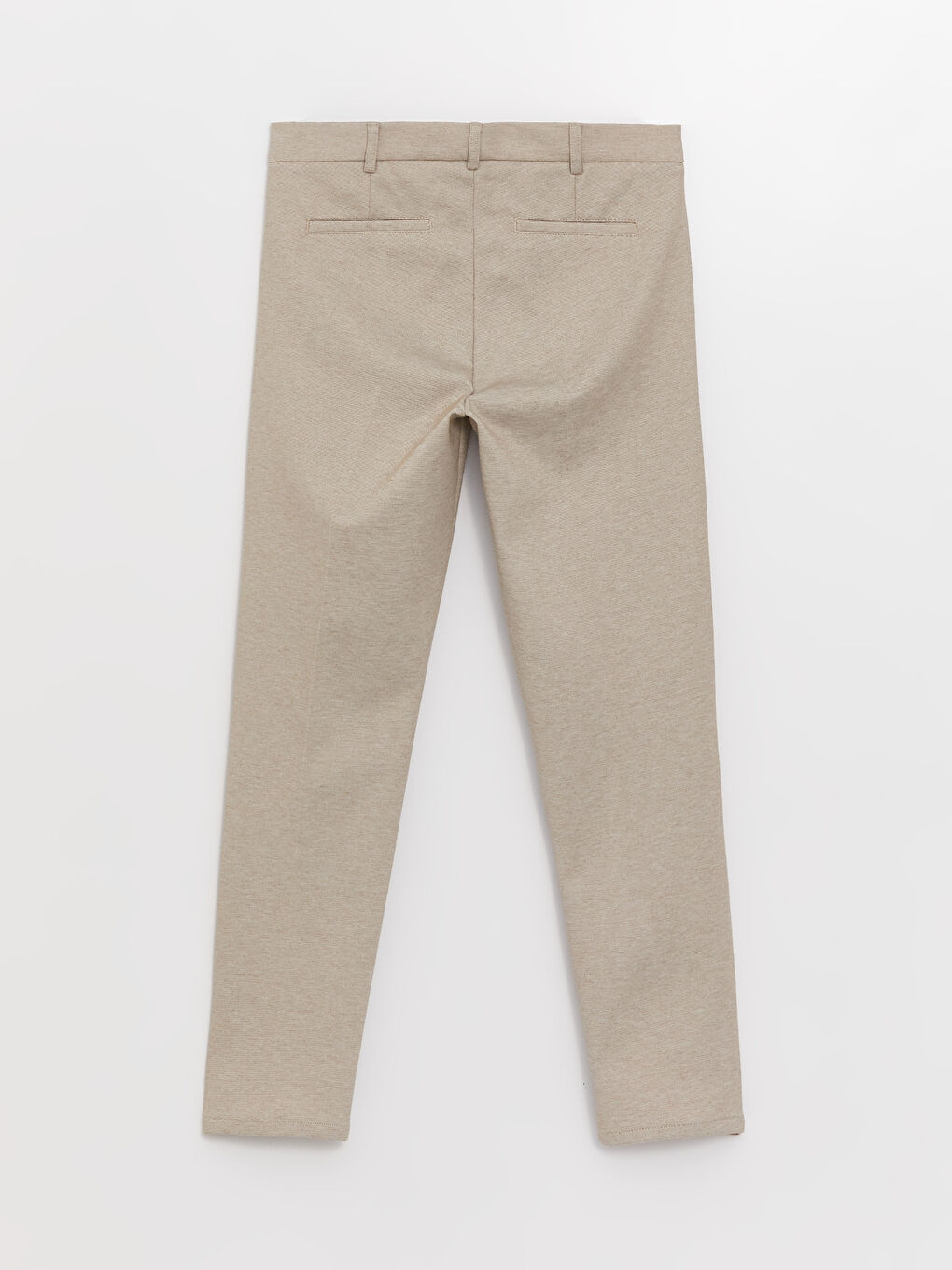 Bej Dar Kalıp Erkek Chino Pantolon-6