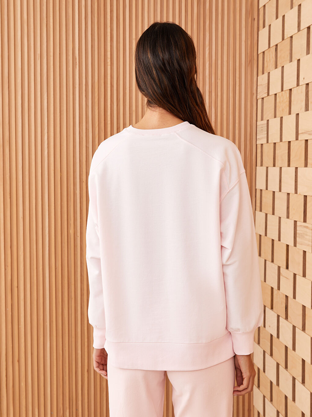 Crew Neck Oversize Women's Sweatshirt-4