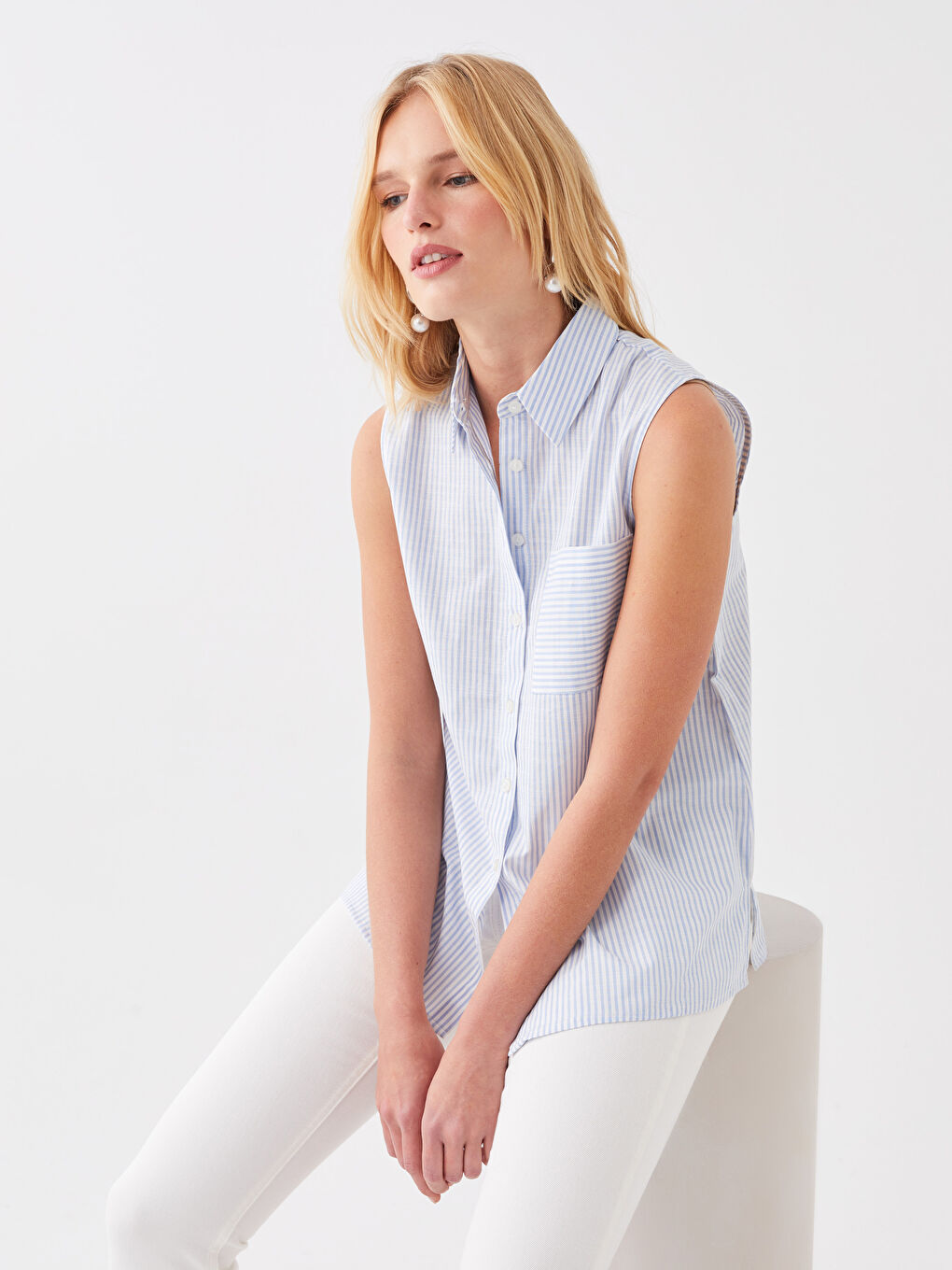 Striped Cotton Women's Shirt