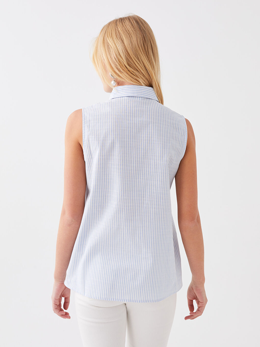 Striped Cotton Women's Shirt-4