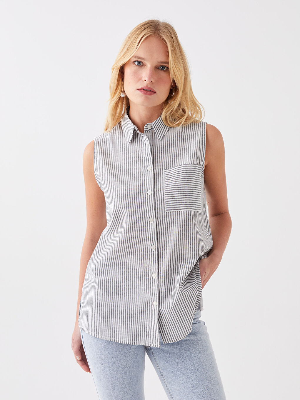 Striped Cotton Women's Shirt