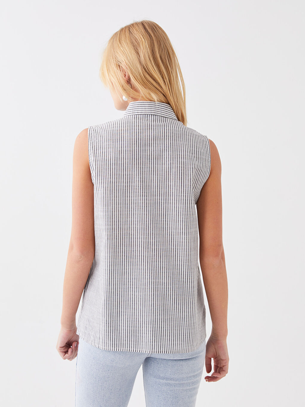 Striped Cotton Women's Shirt-4