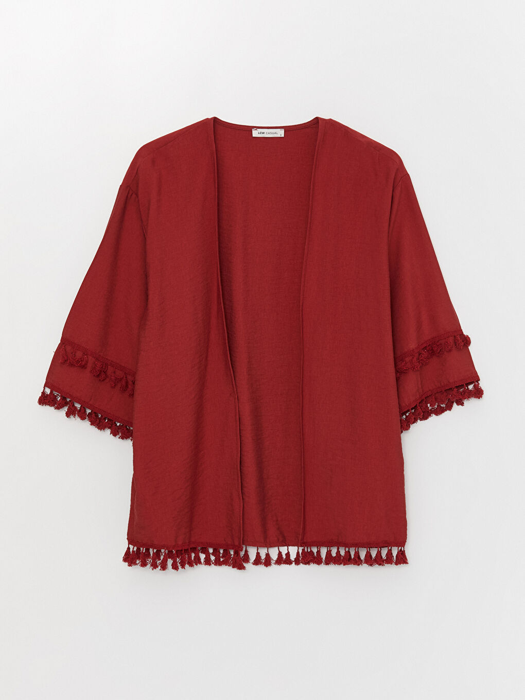 Plain Oversized Ketene Look Women's Kimono with Shawl Collar -S3HS64Z8-L0J