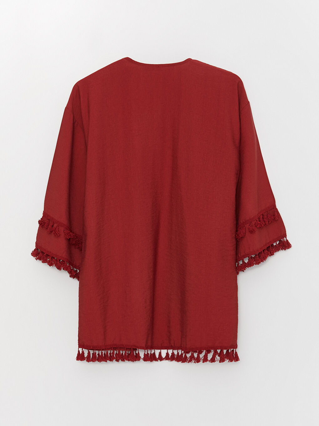 Plain Oversized Ketene Look Women's Kimono with Shawl Collar -S3HS64Z8-L0J