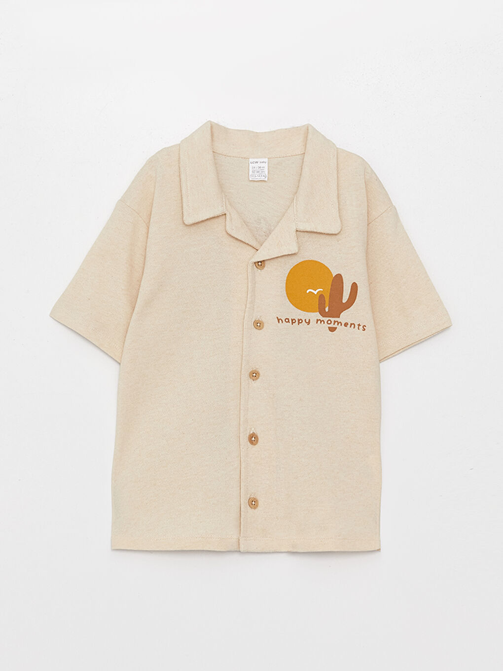 Printed Short Sleeve Baby Boys' Shirt -S3HS68Z1-F0B