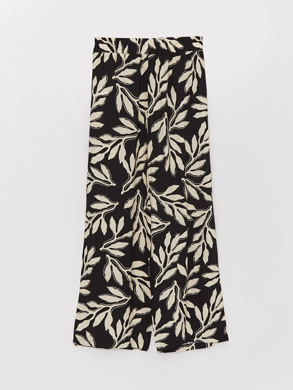 Elasticated Waist Relaxed Fit Patterned Women's Trousers-6