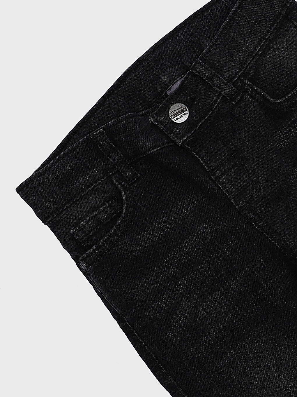 Adjustable Elastic Waist Boys' Jeans-2