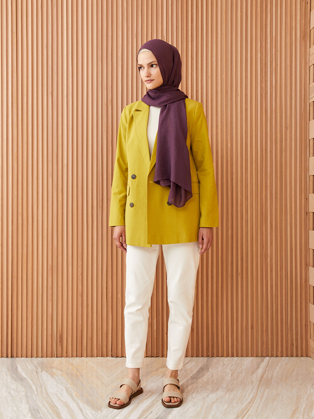 Mürdüm Kadın Dokuma Şal-2