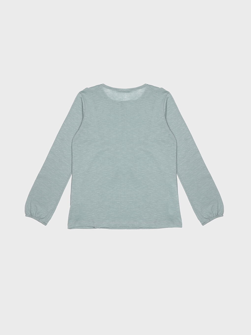 Crew Neck Printed Long Sleeve Women's Blouse -S3HT15Z8-GBN