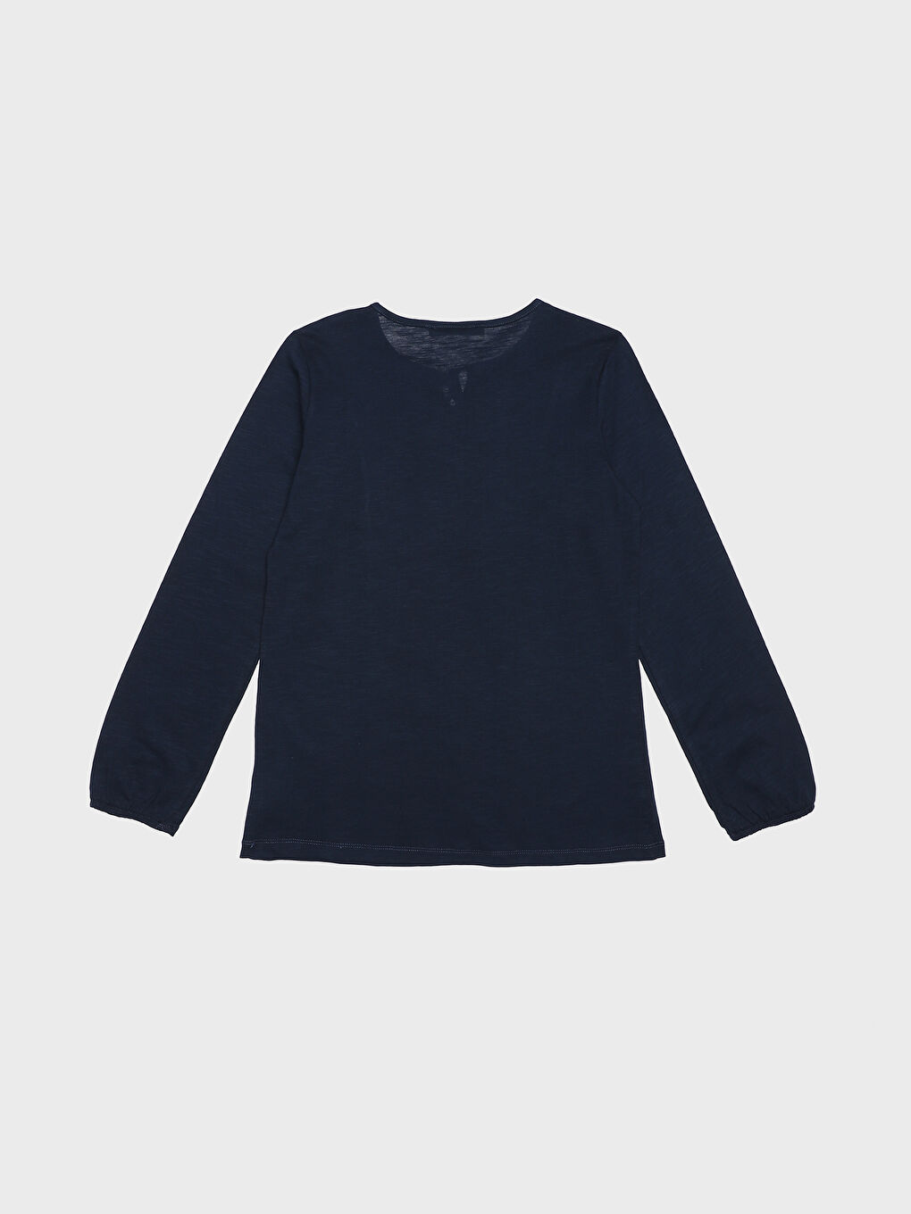 Tie Neck Patterned Long Sleeve Women's Blouse-1