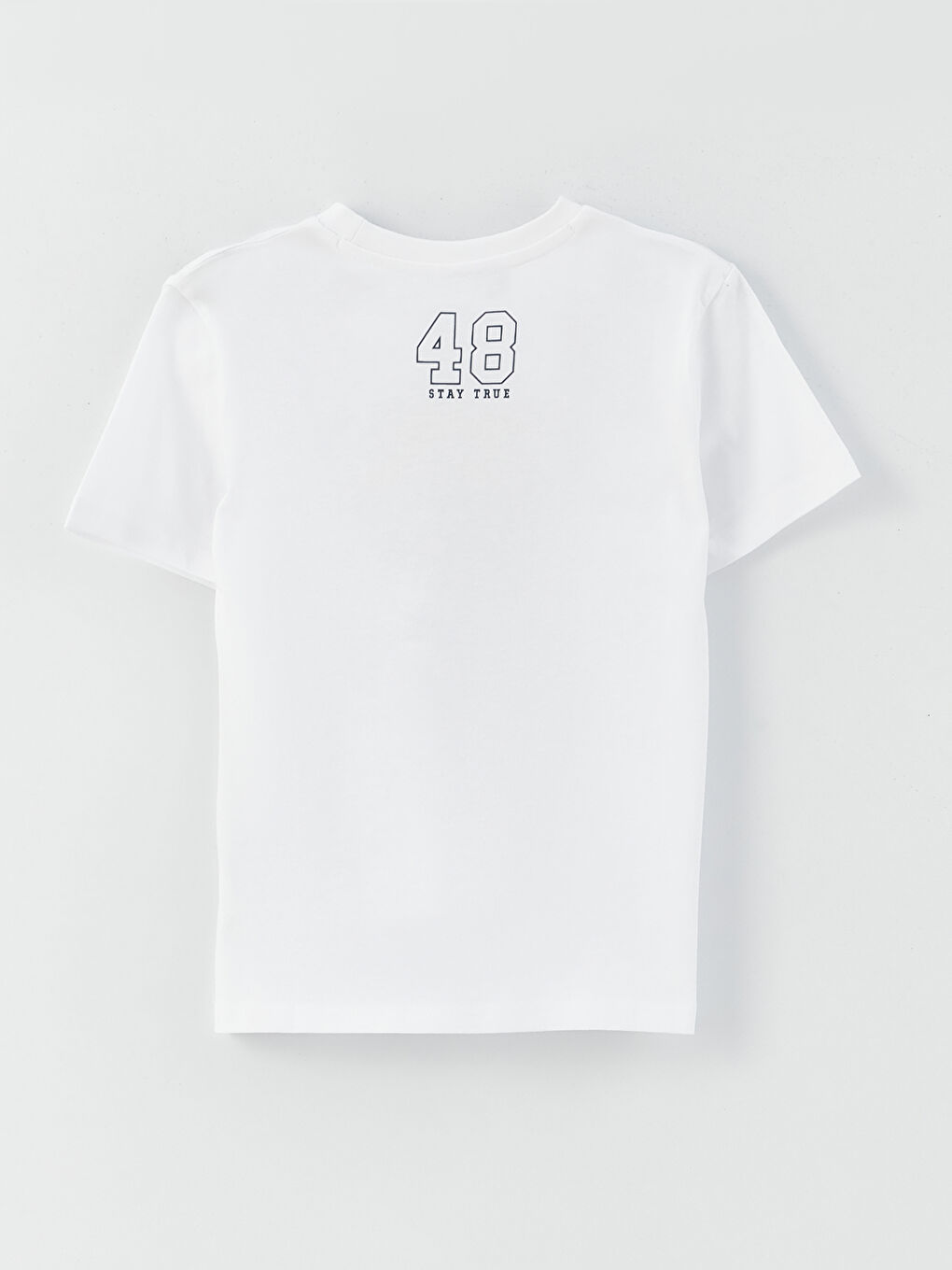 Crew Neck Printed Short Sleeve Boys' T-Shirt-1