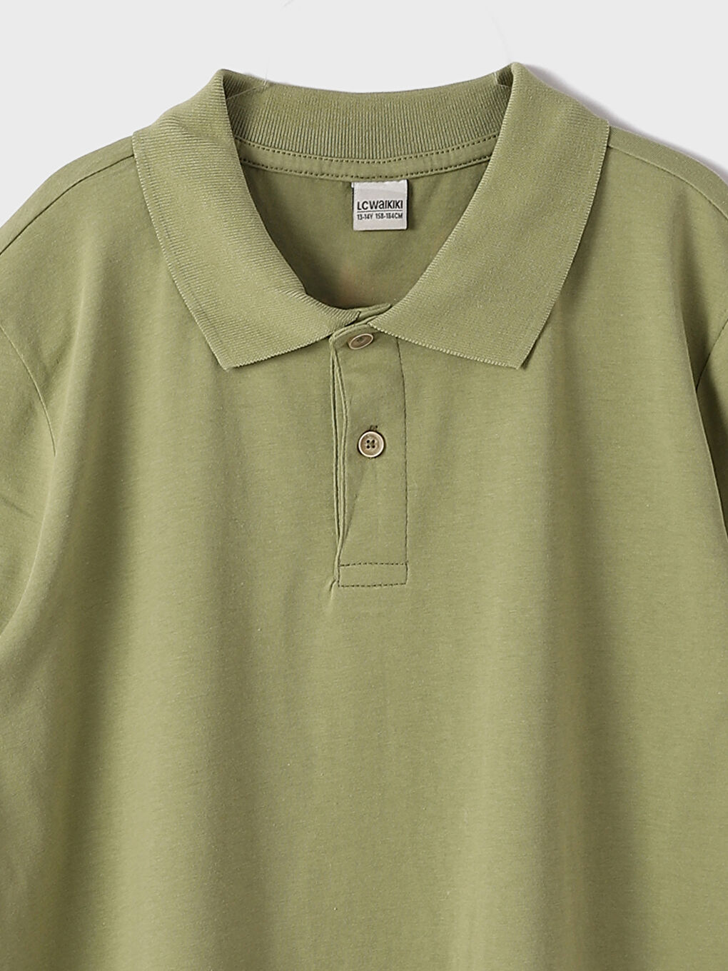 تيشيرت ياقة بولو سادة كم قصير للأولاد-2