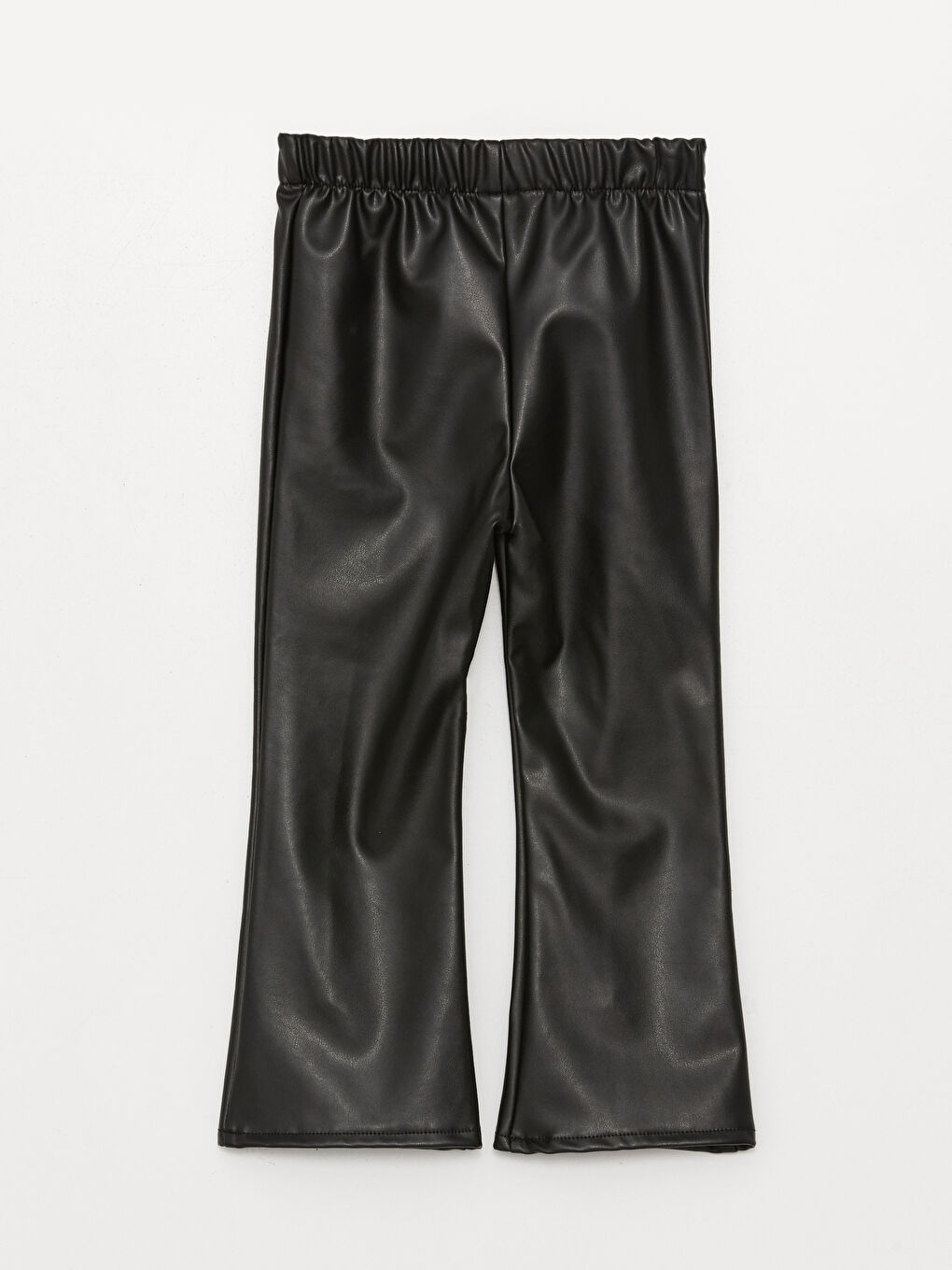 Siyah Kız Bebek Deri Görünümlü Tayt-1