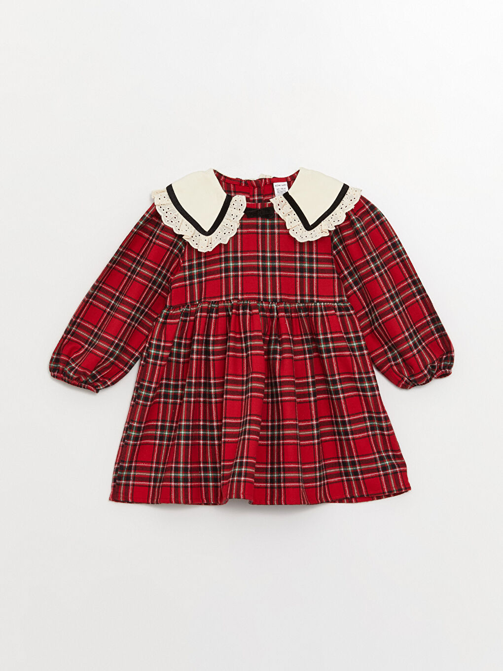 Baby Collar Plaid Baby Girl Dress