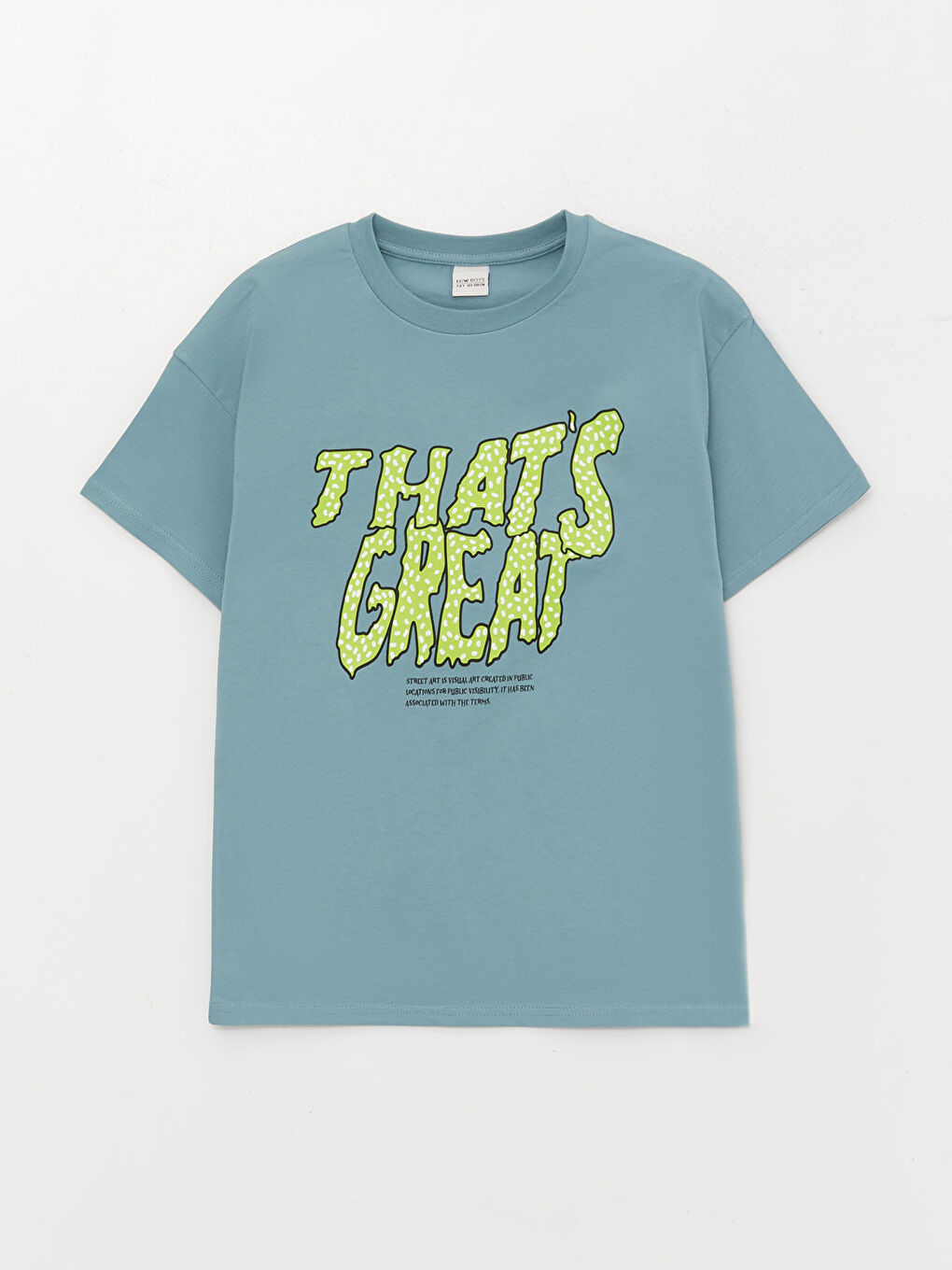 Relaxed Fit Crew Neck Printed Boys' T-Shirt