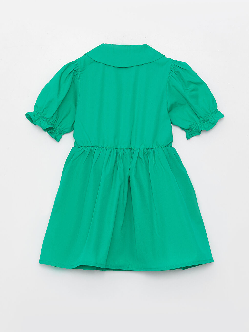 LCW baby Collared Neck Short Sleeve Baby Girls' Dress -S3HU19Z1-GFN
