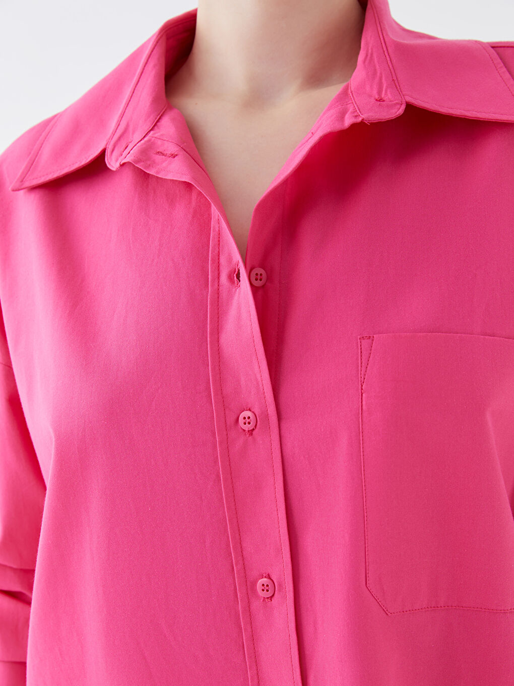 LCW Vision Chemise Oversize en Popeline pour Femmes -S3HU22Z8-E6M