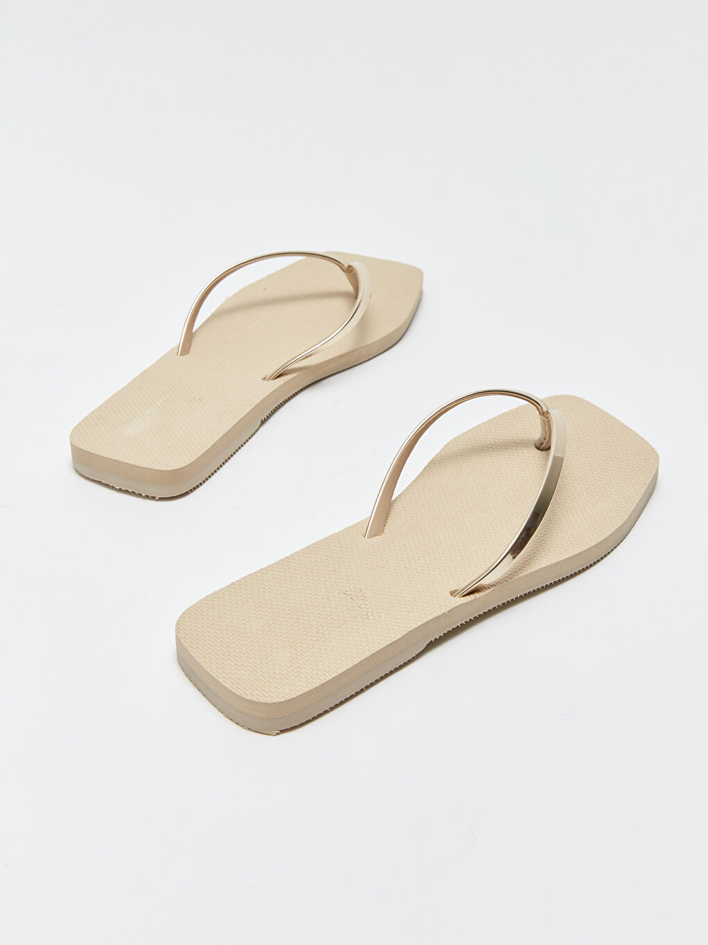 Bej Kadın Parmak Arası Terlik-4