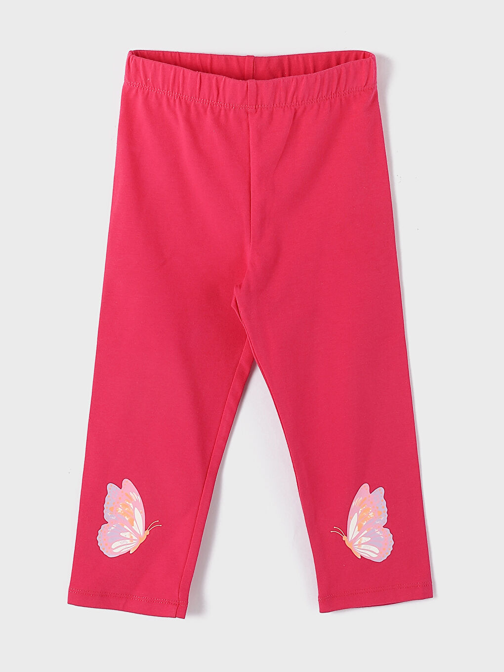 Girls' Printed 3/4 Length Leggings with Elastic Waist