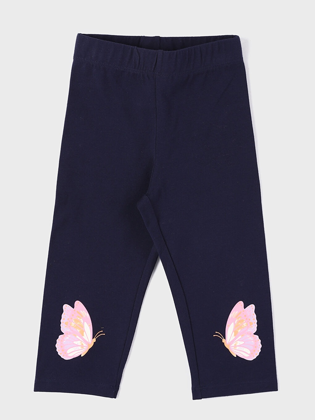 Girls' Printed 3/4 Length Leggings with Elastic Waist