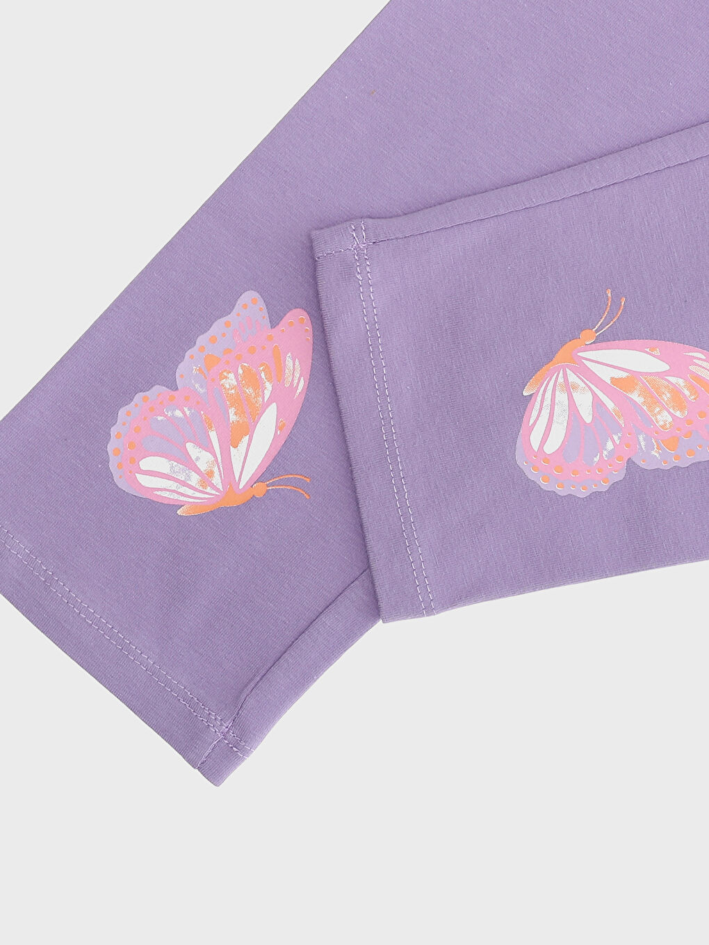 Girls' Printed 3/4 Length Leggings with Elastic Waist-2