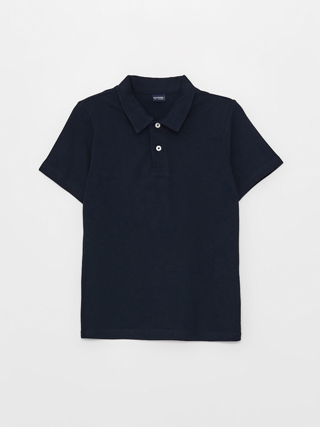 تيشيرت ياقة بولو سادة كم قصير للأولاد