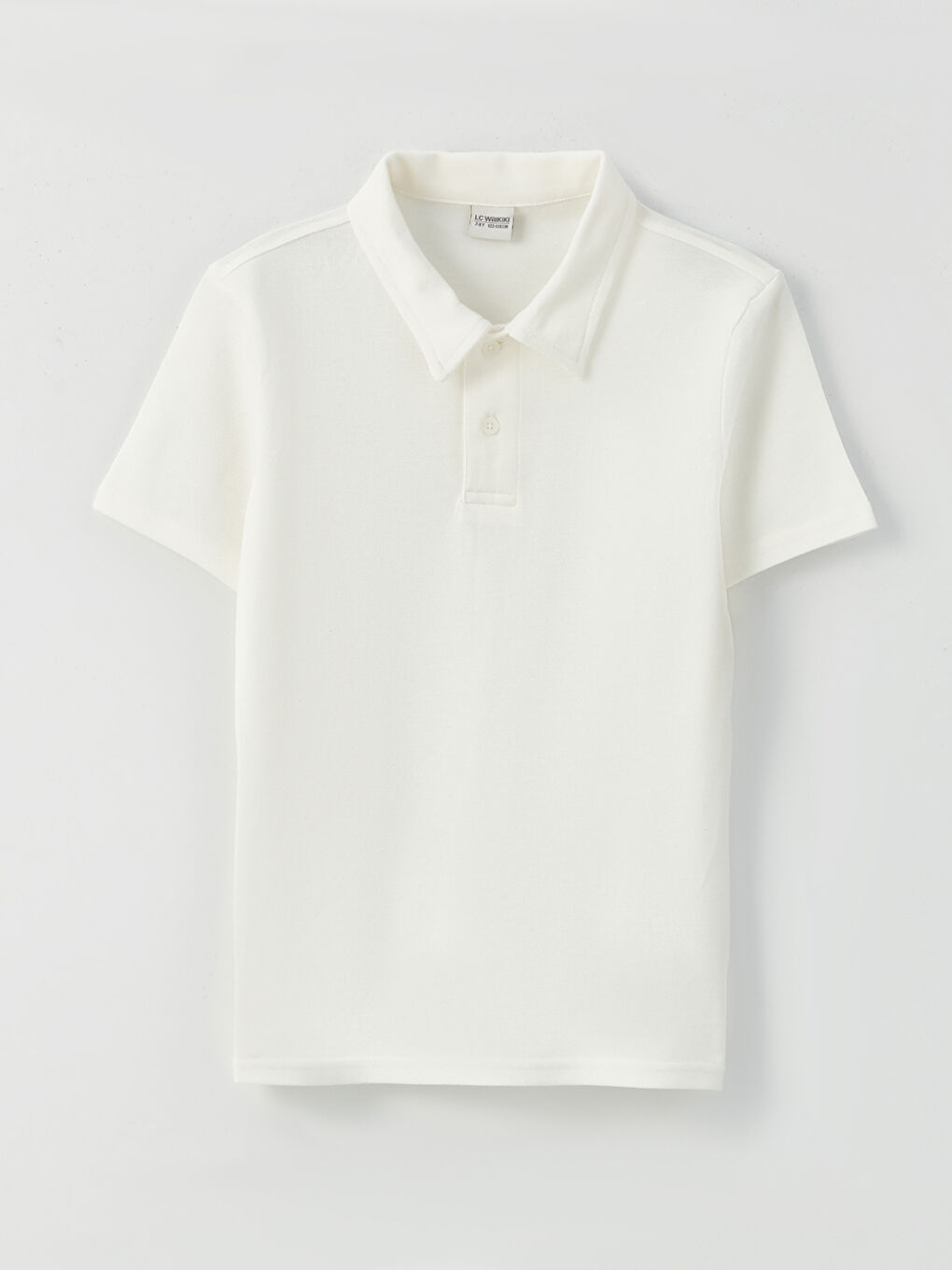 Polo Neck Basic Short Sleeve Boys' T-Shirt