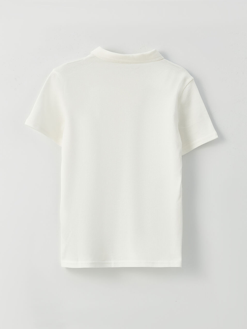Polo Neck Basic Short Sleeve Boys' T-Shirt-1