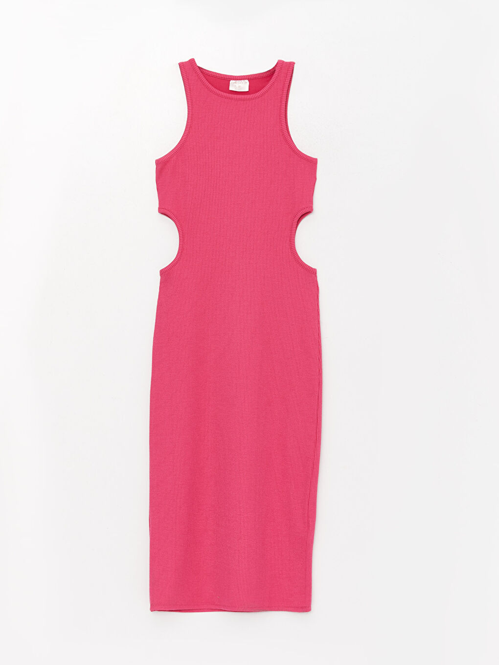 Crew Neck Plain Women's Beach Dress -S3HV13Z8-HXS