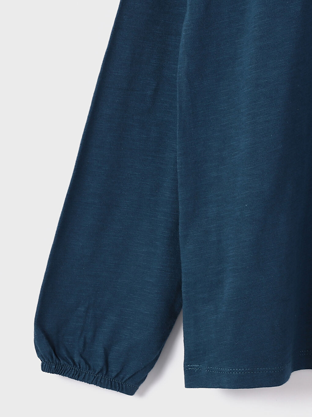 Tie Neck Patterned Long Sleeve Women's Blouse-1