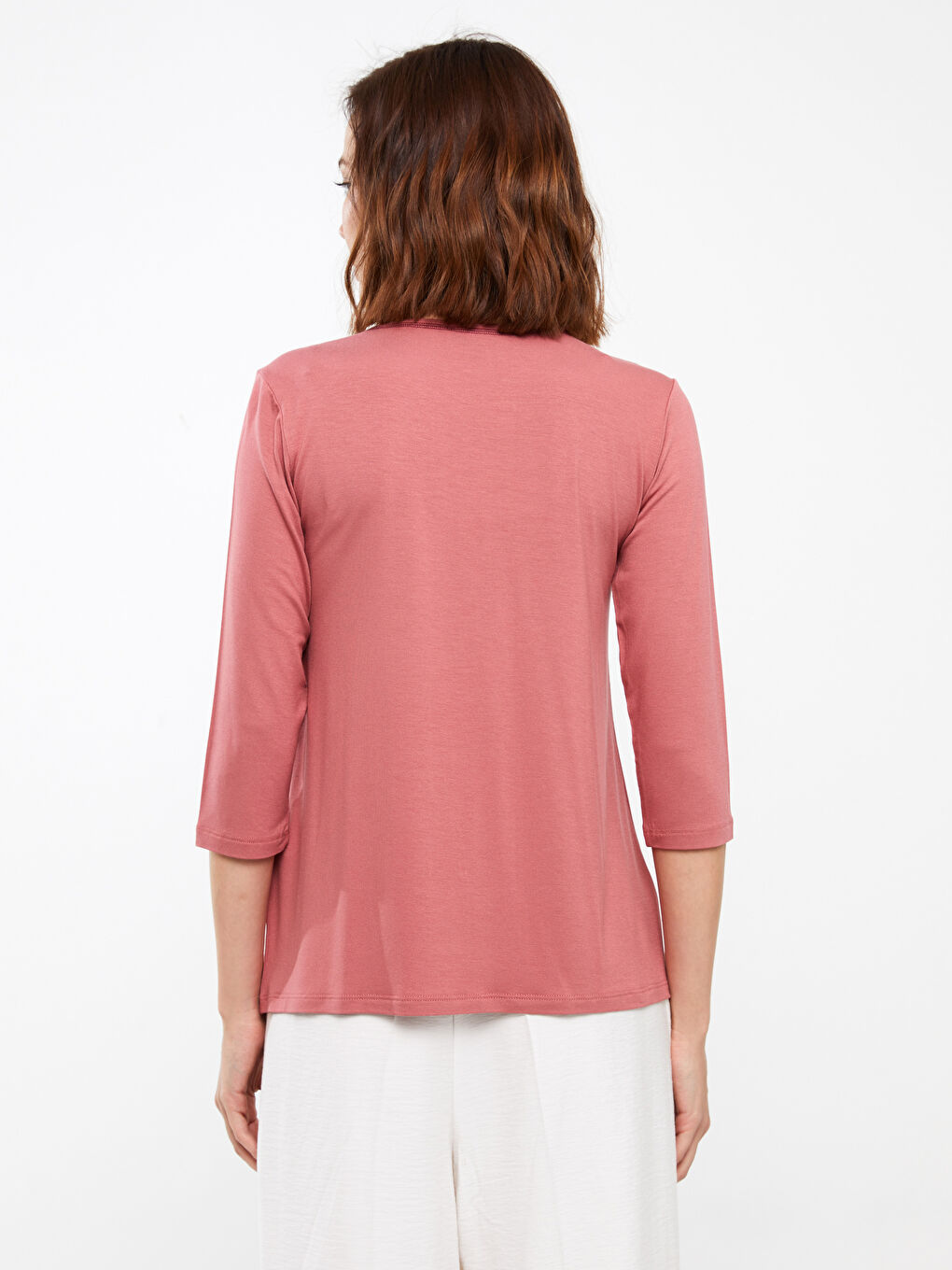 LCW Grace Women's Crew Neck Plain T-Shirt -S3HV23Z8-GRU