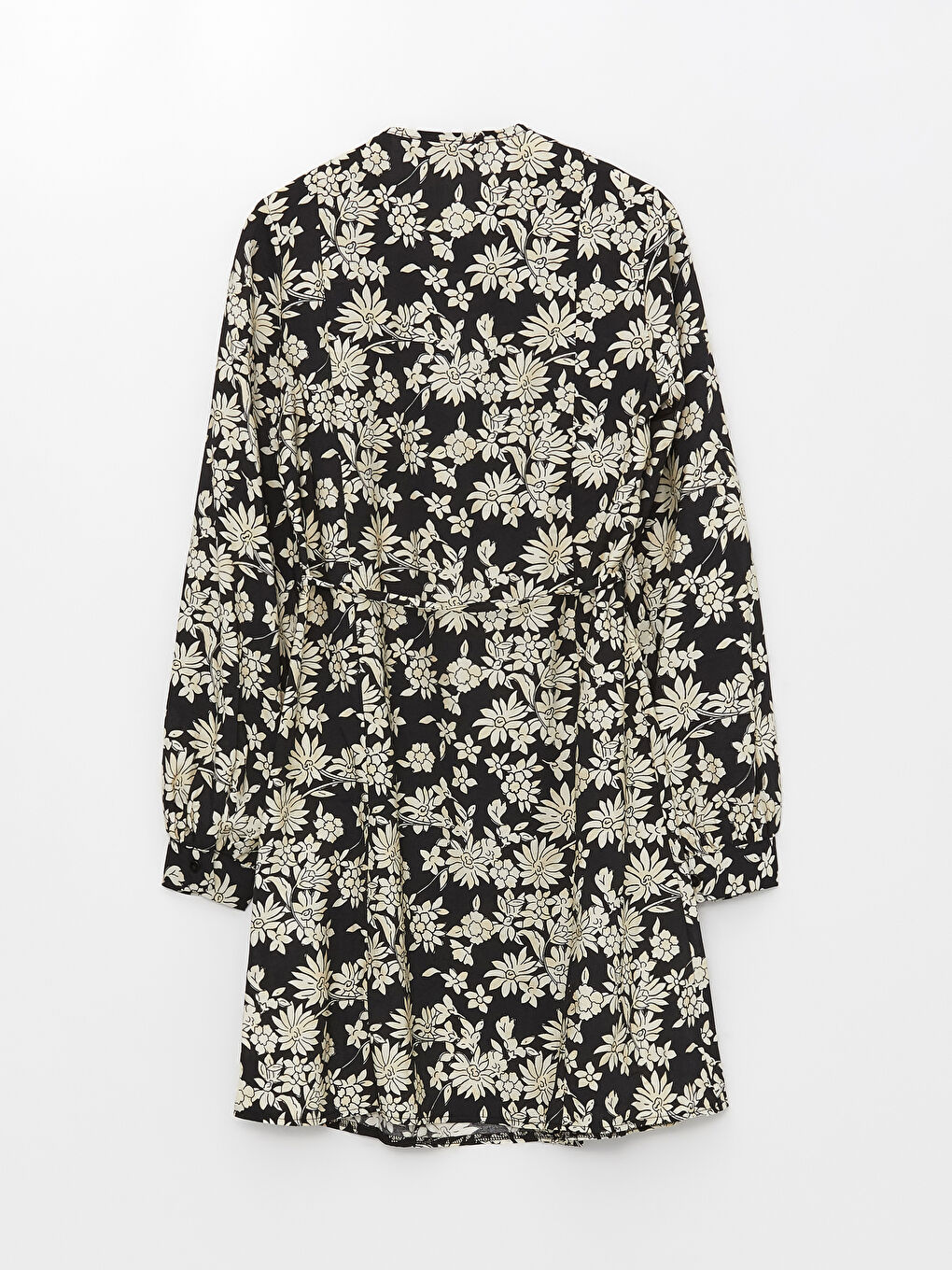 Tunique à Col Rond Florale à Manches Longues pour Femmes-6