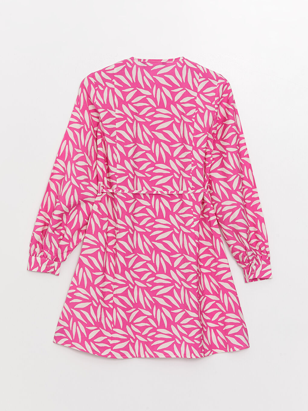 Әйелдерге арналған ұзын жеңді өрнекті дөңгелек жағалы туника-6