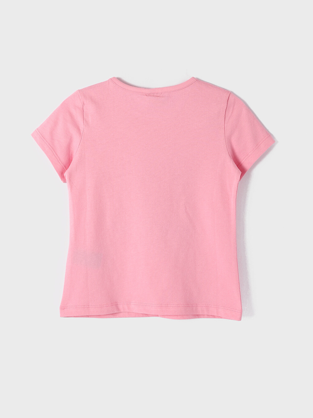 Crew Neck Printed Short Sleeve Girls' T-Shirt-7