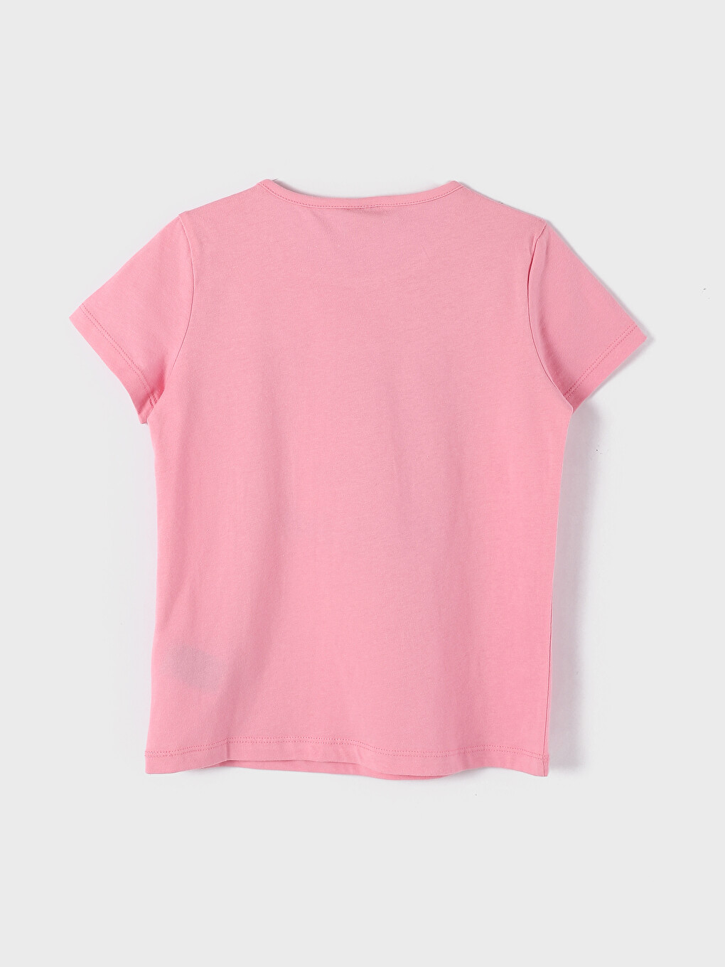 Crew Neck Printed Short Sleeve Girls' T-Shirt-6