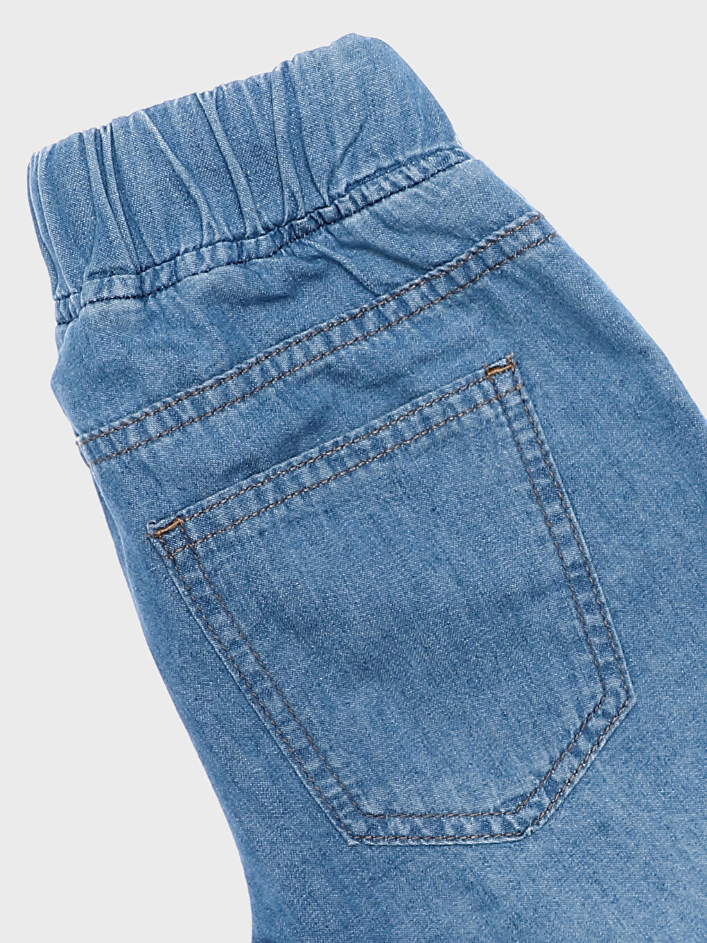 Boys' Elastic Waist Denim Shorts-3