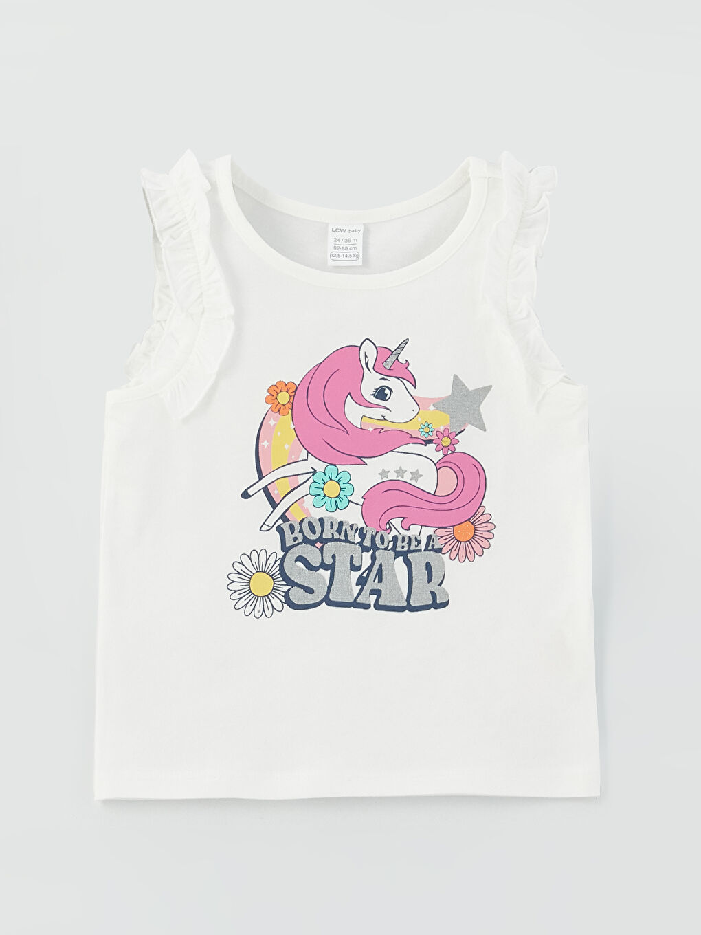 Crew Neck Printed Baby Girl Singlet 2-Pack -S3HV98Z1-R9J