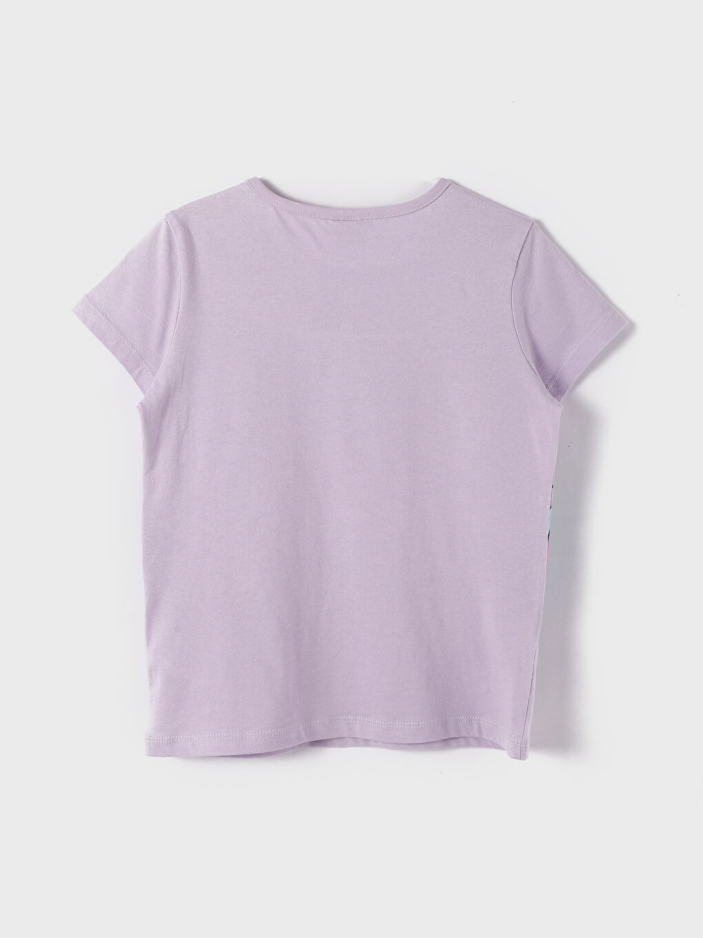 Crew Neck Printed Short Sleeve Girls' T-Shirt-1