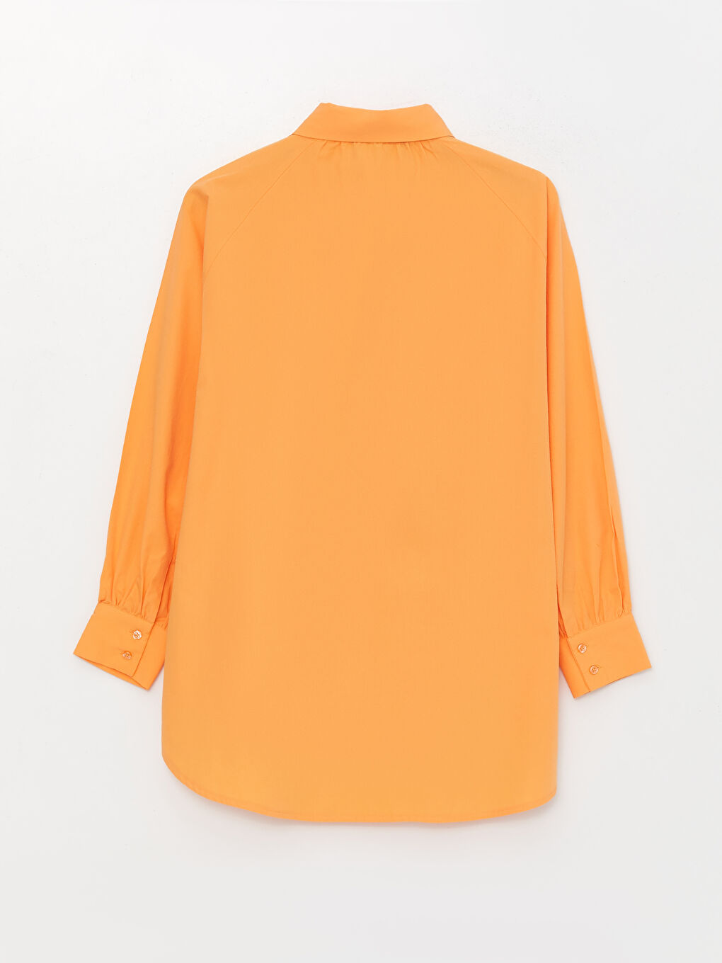 Plain Long Sleeve Oversize Poplin Women's Shirt Tunic-6