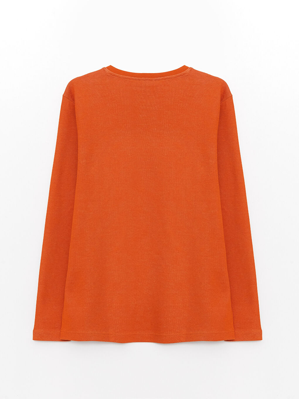 سويت شيرت كم طويل مطبوع بياقة دائرية للرجال-7